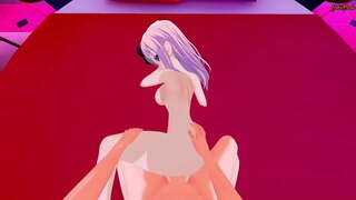 Үлкен сиськи бар Қыз құмарлықпен мастурбация жасайды