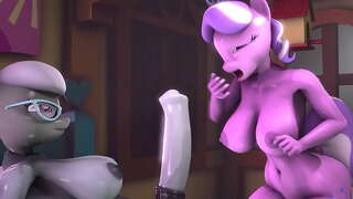 Futa Күміс Қасық x Diamond Tiara Facefuck-60FPS