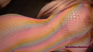 Busty Sarışın Fahişə Masturbating Öz Uzun Леденцом Çöp Şiş